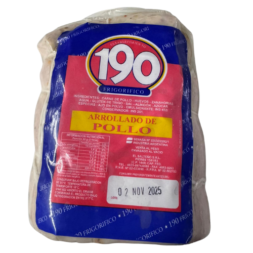 Arrollado de pollo
