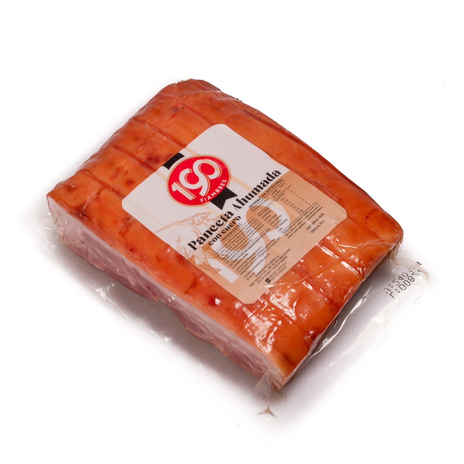 Panceta ahumada con cuero